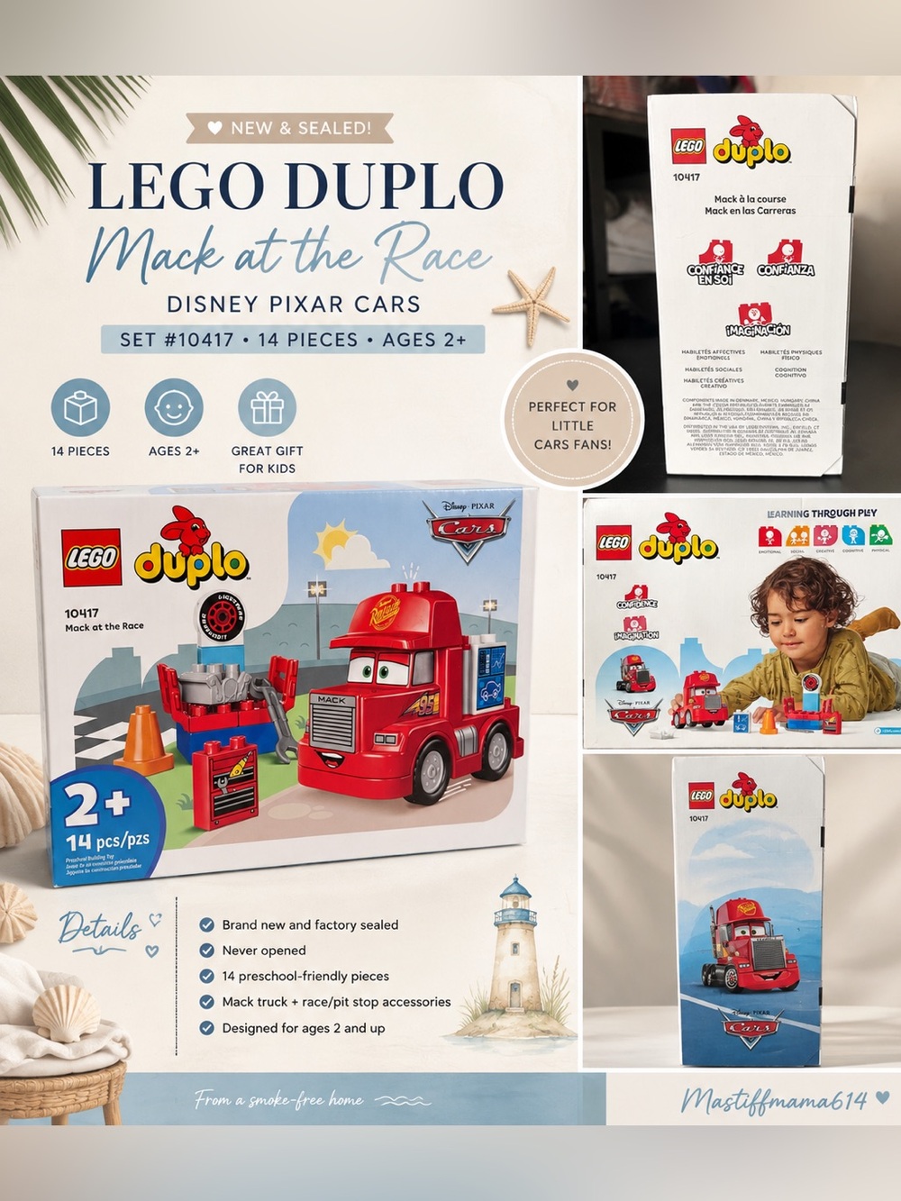 LEGO DUPLO Disney Pixar Cars Mack at the Race NEW SEALED